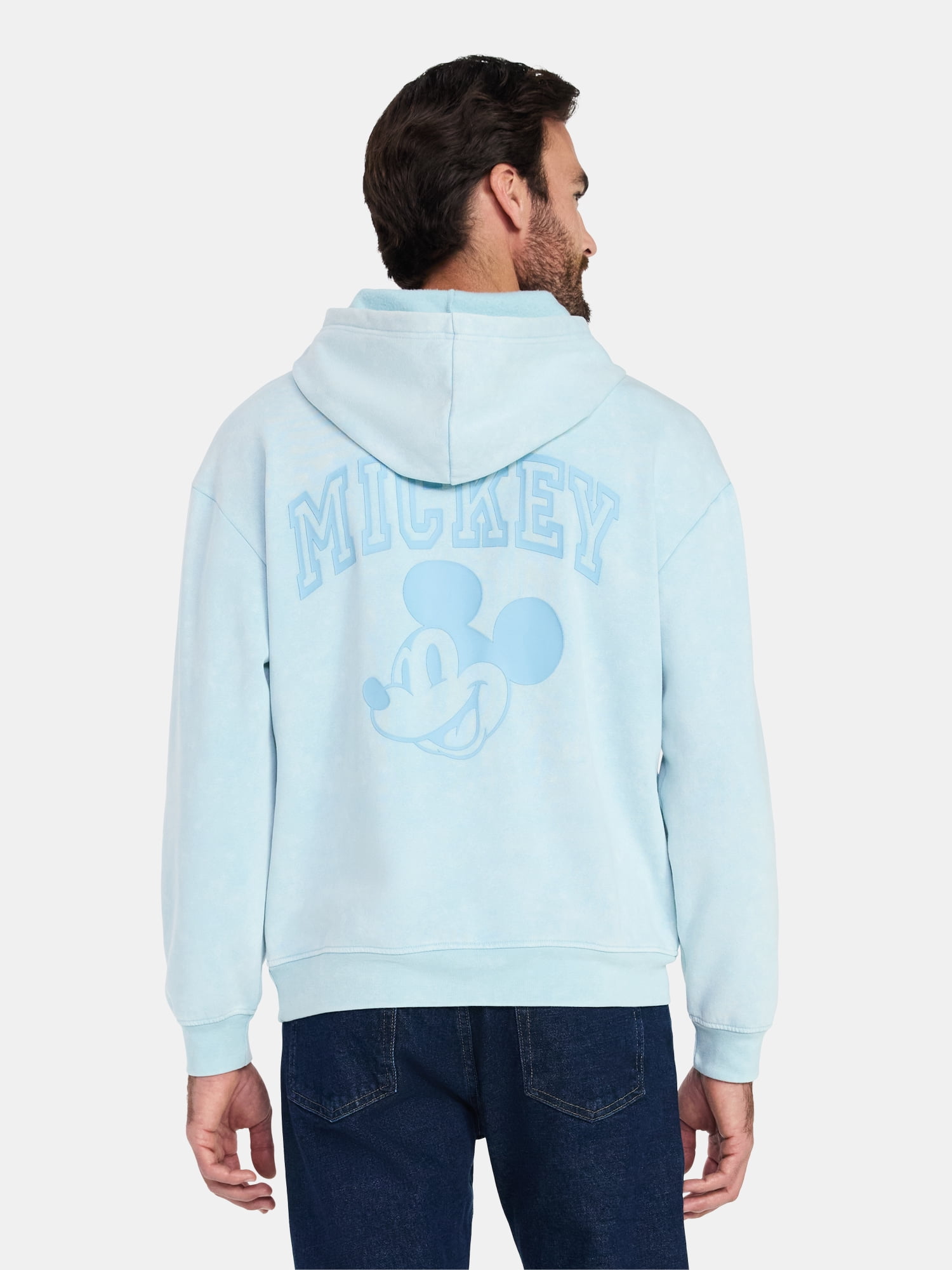 Mickey Mouse, Men's & Big Men's Graphic Mineral Wash Hoodie, Sizes XS-5XL