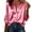 Hot Pink, variant on Admvng Women's Satin Work Shirt Long Sleeve Button Down Blouse for Office Formal Wear