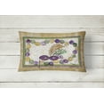 thumbnail image 2 of Carolines Treasures Mardi Gras Throw Pillow Canvas Fabric Decorative Pillow Mardi Gras Mask and Bead design 12x16 12H, 2 of 3