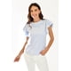 thumbnail image 5 of Blusa detalle de perlas Roman Fashion /Juvenil, 39209 (Azul claro) azul cielo M, 5 of 6