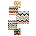thumbnail image 3 of Designart "Ivory Boho Retro" Chevron Wall Art Set Of 5 - Beige Glam Wall Living Room Decor Set, 3 of 6