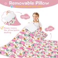 thumbnail image 3 of Beige Pink Football Helmets Pattern Toddler Nap Mats for Kids Preschool,Sleeping Mat Bag or Kids,Toddler Sleeping Bag,Toddler Nap Mat or Daycare, 3 of 6