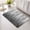 Gray, variant on Blue Gray Gradient Non Slip Bathroom Mat, Modern Abstract Industrial Wall Texture Absorbent Bath Mat Rubber Backed Quick Dry Doormat Fit Under Door for Bathtub Shower Sink Kitchen 16"x24"