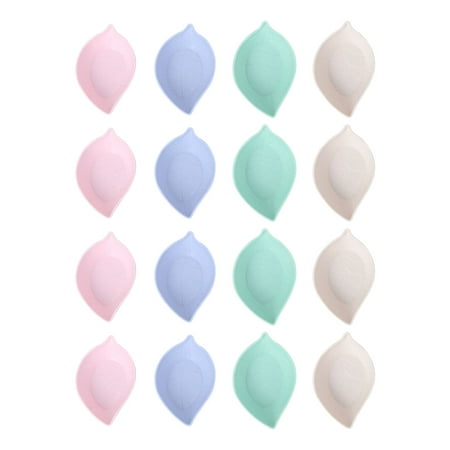 

16PCS Seasoning Bowl Lovely Leaves Shaped Seasoning Dish Household Multi-purpose Seasoning Dish Condiment Vinegar Pickles Snack Dish