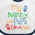 thumbnail image 4 of Inktastic Nanny and Papa Love Me Boys or Girls Baby Bib, 4 of 4
