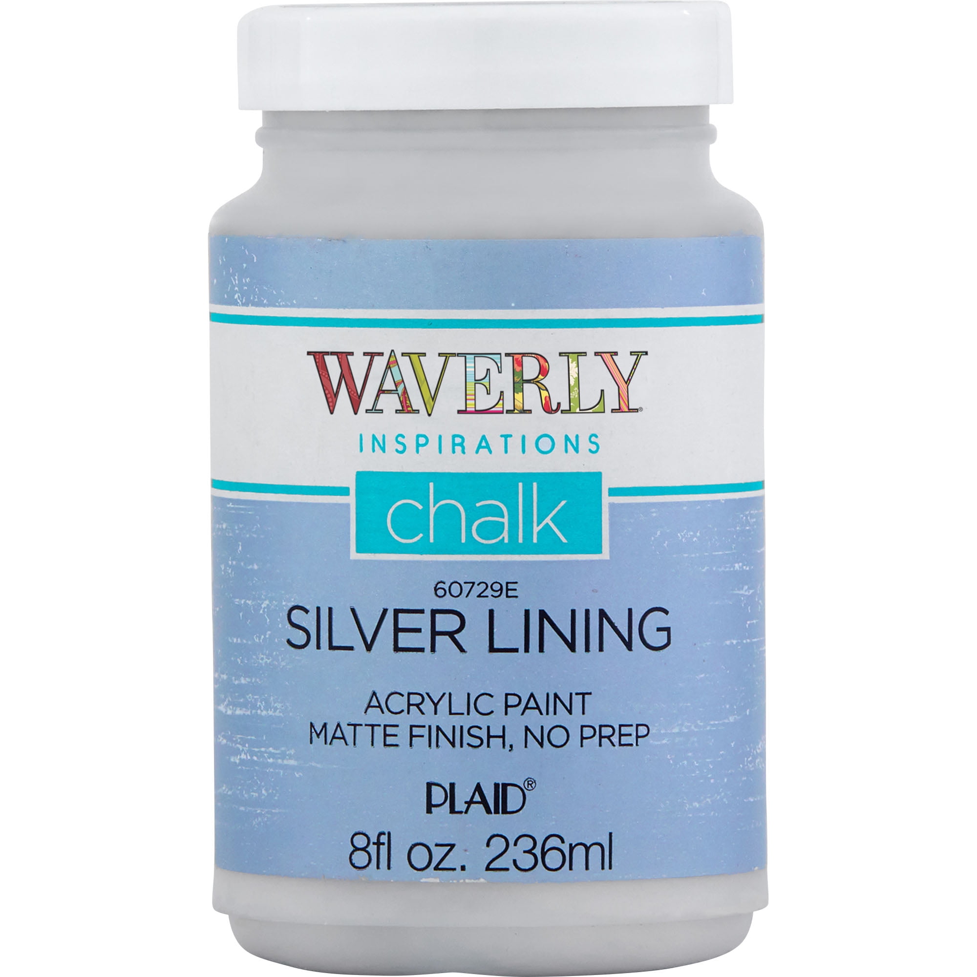 Waverly Inspirations 60729E Chalk Paint, Ultra Matte, Silver Lining, 8