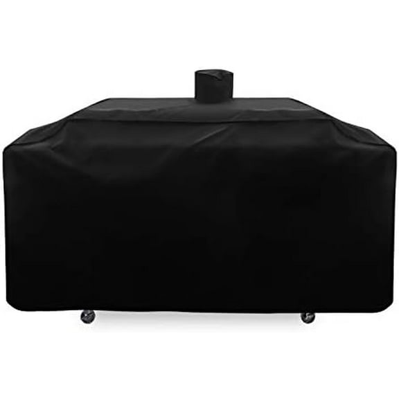 Heavy Duty Waterproof Grill Cover Compatible for Smoke Hollow Pit Boss Gas/Charcoal Grill and More, UV Resistant Barbecue 79 Inch Cover with Sealed Seam, All Weather Protection, Black$$Garden & Patio