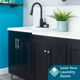 thumbnail image 3 of TEHILA Black Utility Sink Laundry Vanity with Black Finish Pull-Down Faucet and Soap Dispenser, 3 of 11