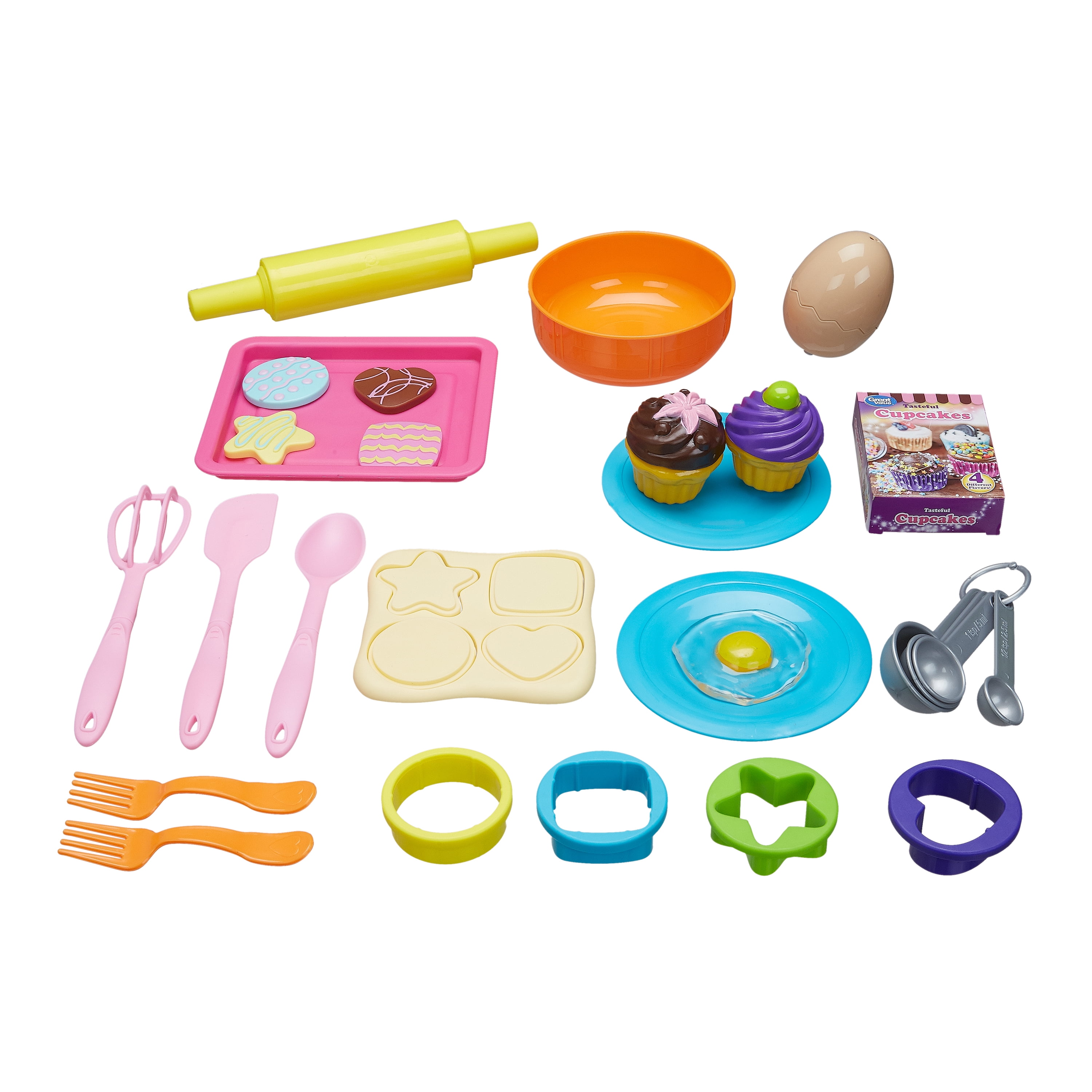 TO-Z PLAY TOY SET A LITTLE KITCHEN 14 PIECES BAKING SET USED WITH DOUGH G