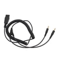 thumbnail image 1 of QD To 3.5mm Cord, 9.8ft Flexible Quick Disconnect To 3.5mm Cable  For Headset For PC, 1 of 8