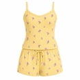 thumbnail image 1 of Set Pijama George para Mujer, sin Manga Amarillo Talla M 2 piezas, 1 of 4