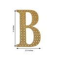 thumbnail image 3 of Efavormart 4" Letter B Gold Self-Adhesive Rhinestone Number Stickers for DIY Crafts, Handicraft Art, Graduation Cap Decorations Birthday Party, Wedding Alpha-Numeric stickers, 3 of 10