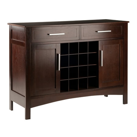 Winsome Wood Gordon Buffet Cabinet, Sideboard, Cappuccino Finish