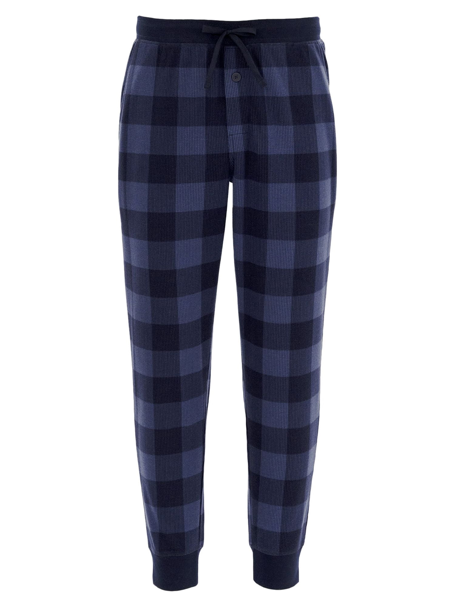 George Jogger Sleep Pants (Men's), Waffle, Blue Checkered