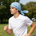 thumbnail image 6 of Paisley Cooling Headscarf Cap - Elastic Cycling Sports Cap Breathable Adjustable Bandana Hat Sweat Wicking Lightweight Summer Sun Protection for Outdoor Activities, 6 of 9