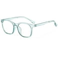 thumbnail image 2 of Transparent Computer Glasses Frame Women Men Anti Blue Light square Eyewear Blocking Glasses Optical Spectacle Eyeglass round WHITE, 2 of 5