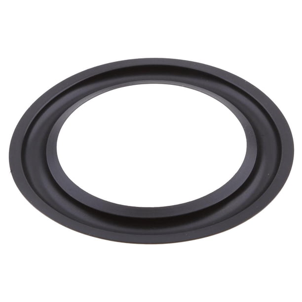 Topiky Bord De Mousse Haut-Parleur 5 Pouces - Kit Réparation Subwoofer En Caoutchouc Noir, 2 Pièces