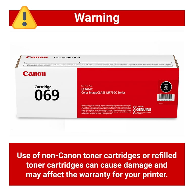 Canon Genuine Toner Cartridge 069 Black, High-Quality
