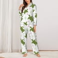 thumbnail image 2 of Daiia Cute Turtle for Women's Long-Sleeved Pajama Set – Soft & Comfortable Sleepwear Button-Up Pajamas Cozy Lounge Wear-X-Large, 2 of 7