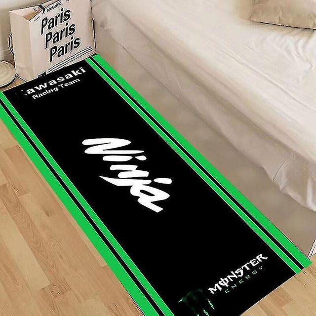 50X160Cm;A14 Alfombra de exhibición de motocicleta Alfombra antideslizante Alfombras de moto de carreras para Honda Kawasaki Yamaha Bmw Suzuki Alfombras de decoración del hogar