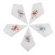 thumbnail image 1 of Pañuelos de Algodón de 5 Piezas con Bordados Florales Exquisitos, 27 x 27 cm 02 Yuyangstore Encaje de algodón de pañuelo para mujer, 1 of 4