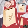 thumbnail image 6 of 12 pc Rectangle Kraft Paper bag with Handle Word Thank you for Party Recycled bag Peru 28cm Paper, 6 of 7