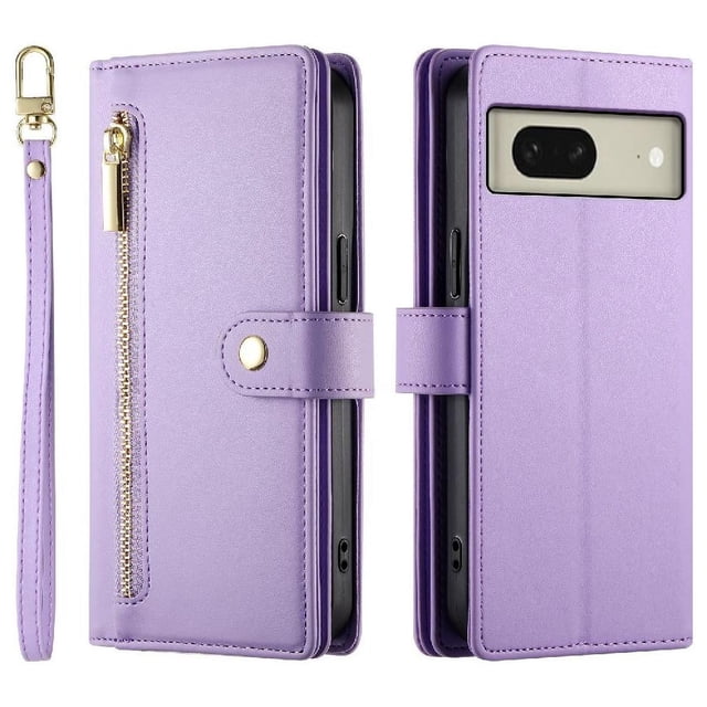 GANGXUN Étui en Cuir à Rabat pour Google Pixel 8 - Sangles Longues et Courtes, design Portefeuille