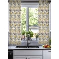 thumbnail image 2 of Vintage Flowers Sheer Curtains 54 Inch Length 2 Panels Set for Living Room/Bedroom, Spring Yellow Floral Country Leaves Blue Birds Kitchen Curtains Grommet Curtains Window Treatments 42"x54"x2, 2 of 7