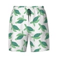 thumbnail image 4 of Lsque Mens Swim Trunks Sea Turtle Pattern - Bathing Suit Compression Liner - Beach Swim Shorts Swimwear - (S-3XL) - Stretch Quick Dry -3X-Large, 4 of 9