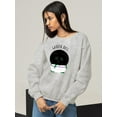 thumbnail image 2 of Black Kitten. Garden Boss Sweatshirt Women -Smartprints Designs, Female Large, 2 of 4