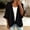 Black, variant on Women's Ruffle Trim Denim Kimono Cardigan Open Front 3/4 Flared Sleeve Loose Lightweight Jean Cover Up Jacket Casual Outwear Black XL