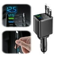 thumbnail image 2 of 7-in-1 Retractable Car Charger with USB Type C Cable - Fast Phone Charger, 2 of 8