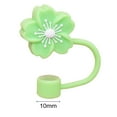 thumbnail image 5 of Pebbuoy Silicone Flower Straw Cap 10mm Diameter Cute Straw Topper Dust-Proof Drinking Straw Covers Cap Reusable Straw Tips Lids Gift for Party Decor, 5 of 6