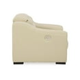 thumbnail image 4 of Bowery Hill Modern Leather Power Recliner with Headrest in Beige, 4 of 7