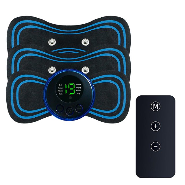 Microcurrent Ems Mini Massage Device, Ems Bioelectric Acupoints Massager Mat, Ems Lymphatic Drainage Massage Pad For Arms, Neck, Shoulder, Back, Waist zhangyuxiang LED