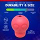 thumbnail image 5 of Dispensador de golosinas y juguete masticable para perros SodaPup MuttsKickButt Skull, 5 of 6