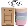 thumbnail image 1 of Bols à Céréales Incassables - Ensemble de 4 Bols en Paille de Blé Réutilisables - Parfaits pour les Céréales, la Soupe et le Riz pour Enfants et Adultes, 1 of 7