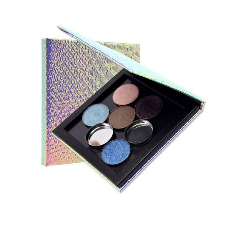 Magnetic Eyeshadow Makeup Empty - Large Organizer Pallete Case with Magnet Stickers, Mirror Eye Shadow, Blush, Bronzer Pans, Deep for Dome Pans - Walmart.com