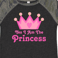 thumbnail image 4 of Inktastic Yes I Am the Princess Crown Girls Toddler T-Shirt, 4 of 5