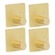 thumbnail image 1 of Percha para toallas, 4 piezas, gancho para toallas de aluminio, gancho dorado, gancho adhesivo, artesanía excepcional, 1 of 12