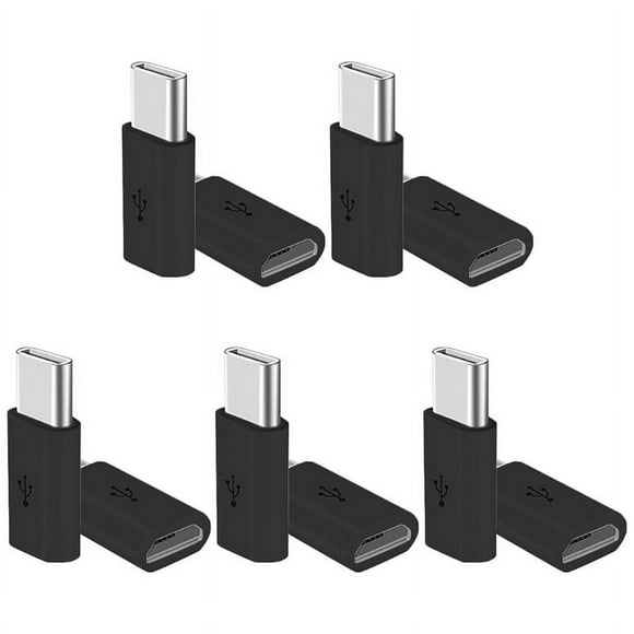 10Pcs Micro USB Female to USB Type C Male Data Plug Cellphone Charging Converter