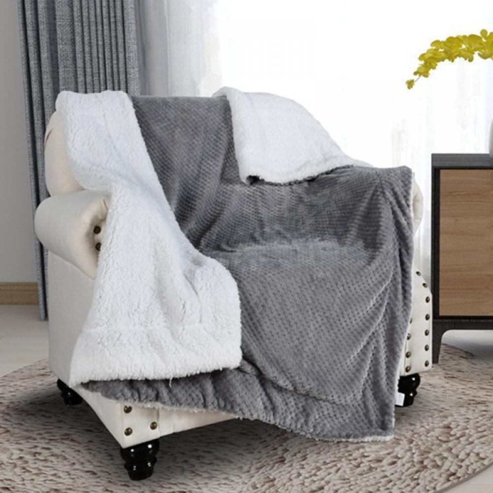 Details about   Solid Lamb Velvet Blanket Soft Flannel Sofa Wool Fleece Warm Throws Home Blanket 