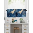 thumbnail image 5 of Valances for Windows Modern Abstract Rod Pocket Cafe Window Treatments Valance Curtains for Kitchen Bathroom Laundry Basement Windows 56"x16", 5 of 9