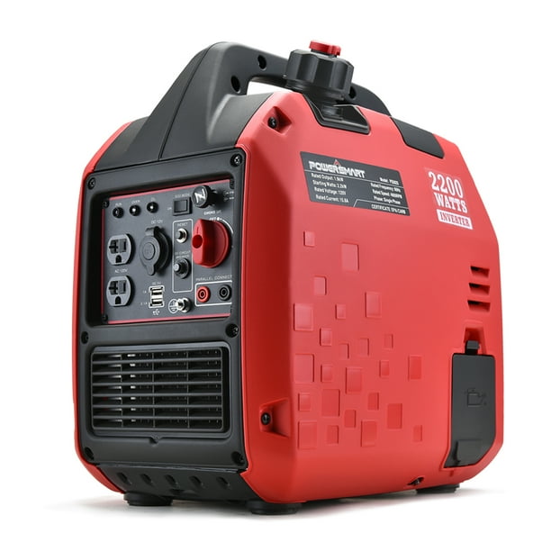 PowerSmart 2200W Inverter Generator, Gasoline Powered Recoil Start