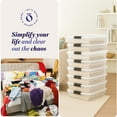 thumbnail image 6 of Homz 56 Quart Underbed Clear Plastic Latching Storage Container, 8 Pack, 6 of 7