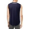 thumbnail image 2 of Hat and Beyond Men's Button Down Sleeveless Baseball Jersey Softball Tank Top, 2 of 6