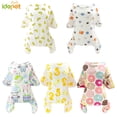 thumbnail image 2 of Pijamas cálidos para perros pequeños, ropa para perros y gatos, mono para cachorros, abrigo para perros, chihuahuas, pomerania, ropa estampada, camisa, 2 of 5
