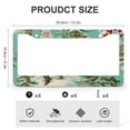 thumbnail image 3 of License Plate Frames Christmas Tree And Santa Claus Green License Plate Cover Frame 2 PCS Happy Winter Holiday Stainless Aluminum License Plate Cover Gift for Dad, 3 of 6