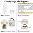 thumbnail image 3 of Big Dot of Happiness Bump, Set, Spike Volleyball DIY Baby Shower or Birthday Party Clear Goodie Favor Bag Labels Candy Bags with Toppers Set of 24, 3 of 8