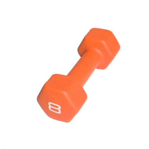 NEW CAP 8 LB DUMBBELL Set Hex Neoprene 